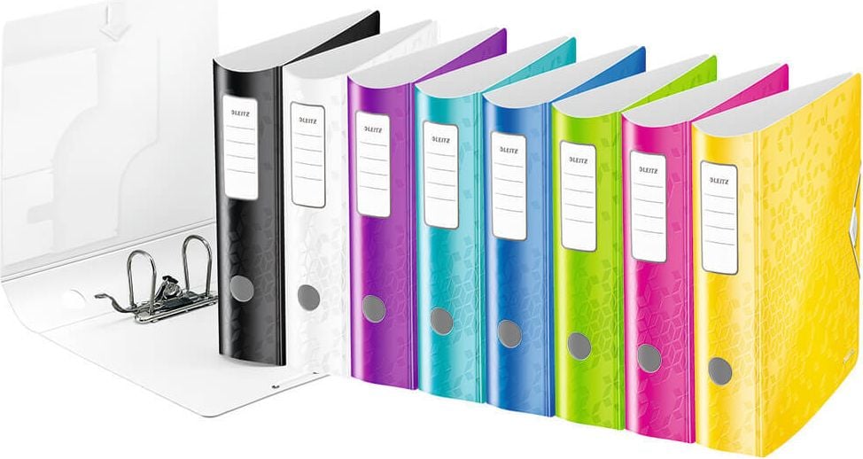 Ordner A4 Leitz Active WOW 1106, 82mm, Polyfoam, A4, 8,2cm Rücken, 180 Grad, Kunststoff, gelb