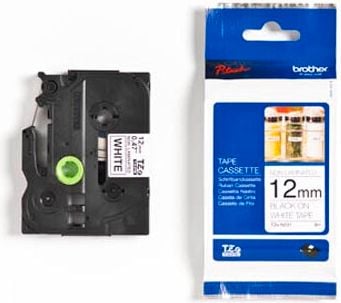 Schriftbänder Brother TZe-N231, schwarz auf weiß, 12mm/8m