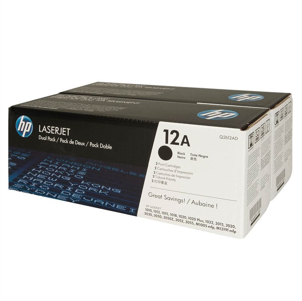 HP Lasertoner Q2612AD Nr. 12A, Doppelpack schwarz, je 2.000
Seiten