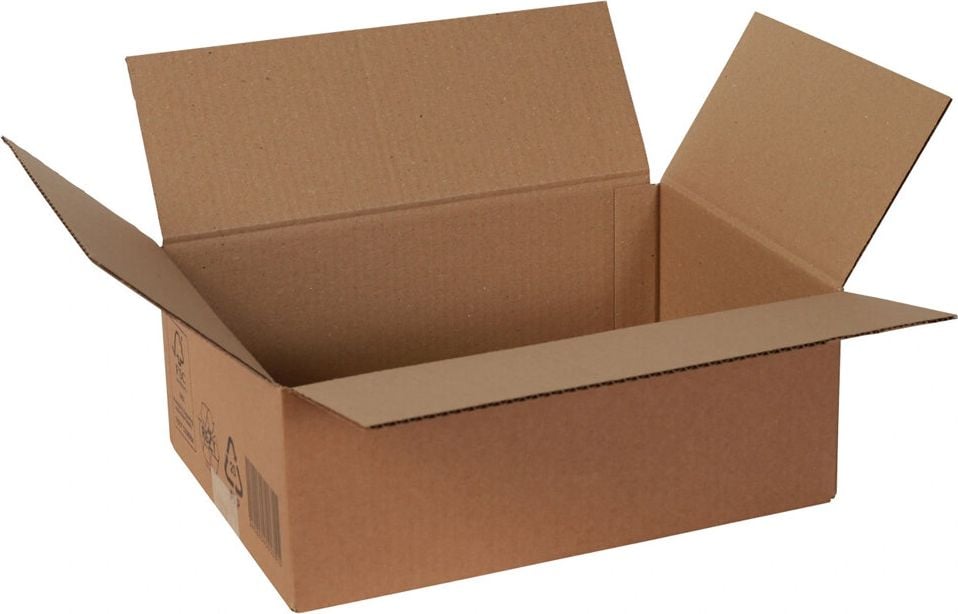 Versandkarton FEFCO 0201 KWP2-016, 320x230x230mm (LxBxH), braun, ein
Höhenriller, Pack 20 Stück