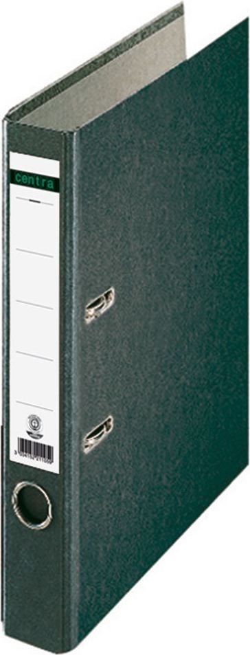Ordner A4 Centra 221105, 52mm, Wolkenmarmor, A4, 5,2cm Rücken, Pappeinband, schwarz, schwarz