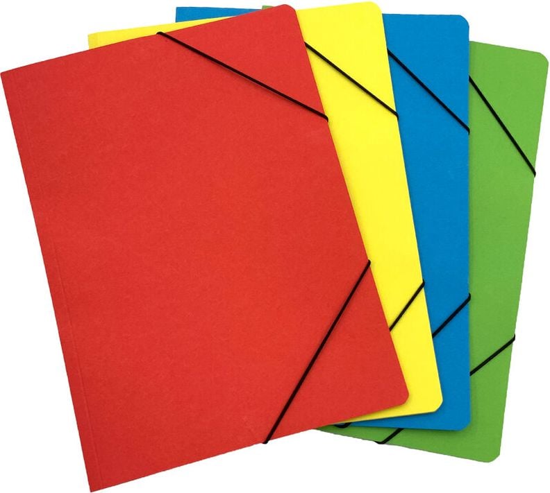 Eckspanner Kolibri 5150, A4, Gummizugverschluss, Colorkarton 350 g/m²,
Blauer Engel, gelb