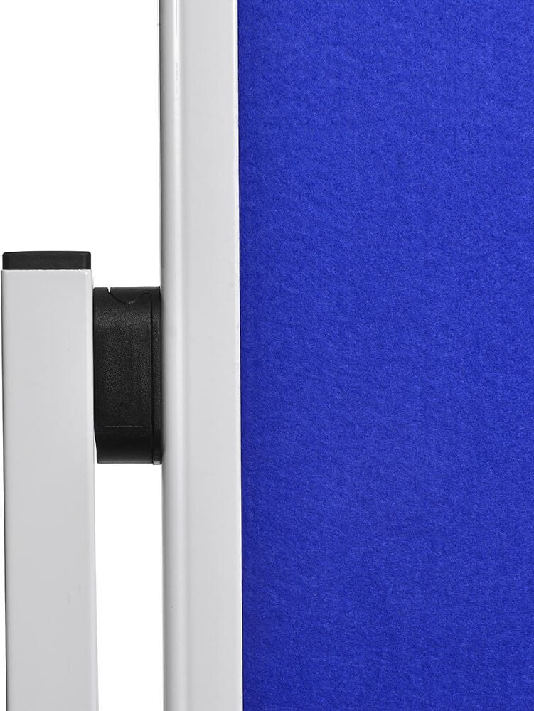 Moderationstafeln Legamaster Economy starr, Tafel: 150x120cm (HxB), einteilig, pinnbarer
Filz farbig, Standfuß mit Rollen, blau