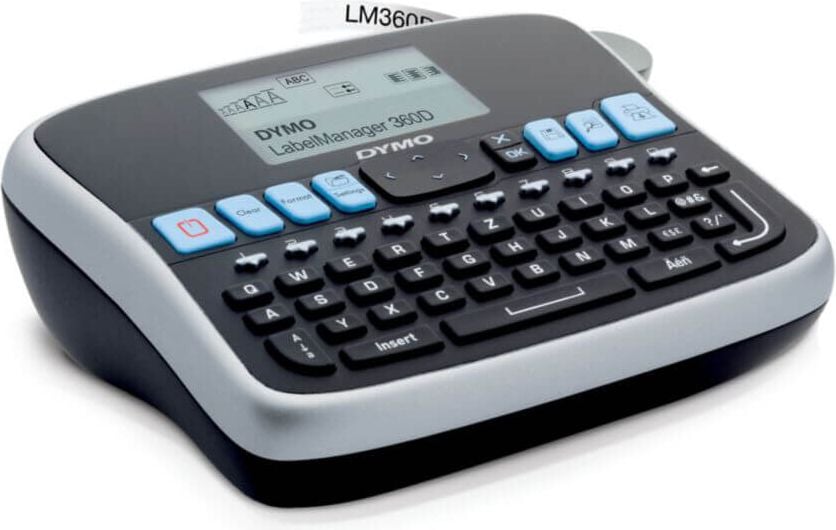 Dymo Labelmanager 360D S0879520, für D1-Beschriftungsbänder 6-19mm breit, 3
Schriftarten, 7 Druckstile