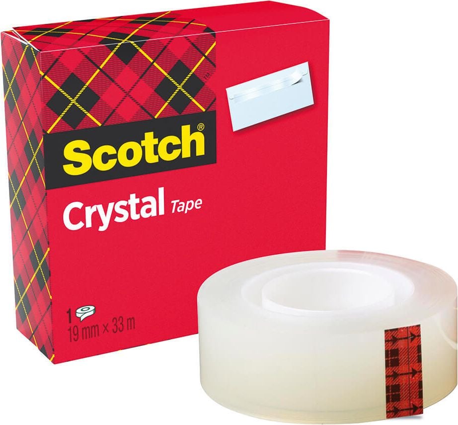 Klebefilm Scotch crystal clear 600 C6001933, 19mm x 33m, kristallklar/hochtransparent