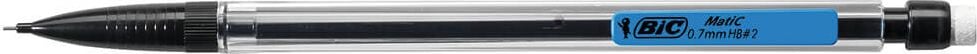 Druckbleistifte BIC Matic 820959, 0,7mm, HB, mit Radierer, Pack 12 Stück