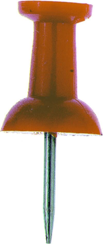 Pinnwandnadeln Alco 660, Einzelfarben, Pack 20 Stück, orange