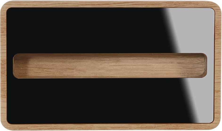 Visitenkartenspender Sigel VA200/VA202, Massivholz/schwarzes Acryl, für bis zu 30
Karten, walnuss