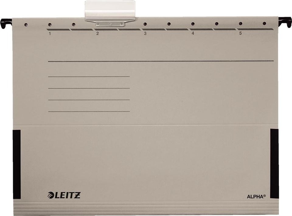 Hängetaschen Leitz 1986, Frösche, Pendareckarton 275 g/m², grau