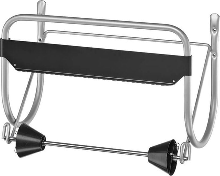 Putztuchrollenhalter Satino by WEPA 332380, Spendersystem CR1, 31x45,5x24cm (BxHxT),
Wandmontage, für 1 Putztuchrolle bis 40cm,
Aluminium, silber