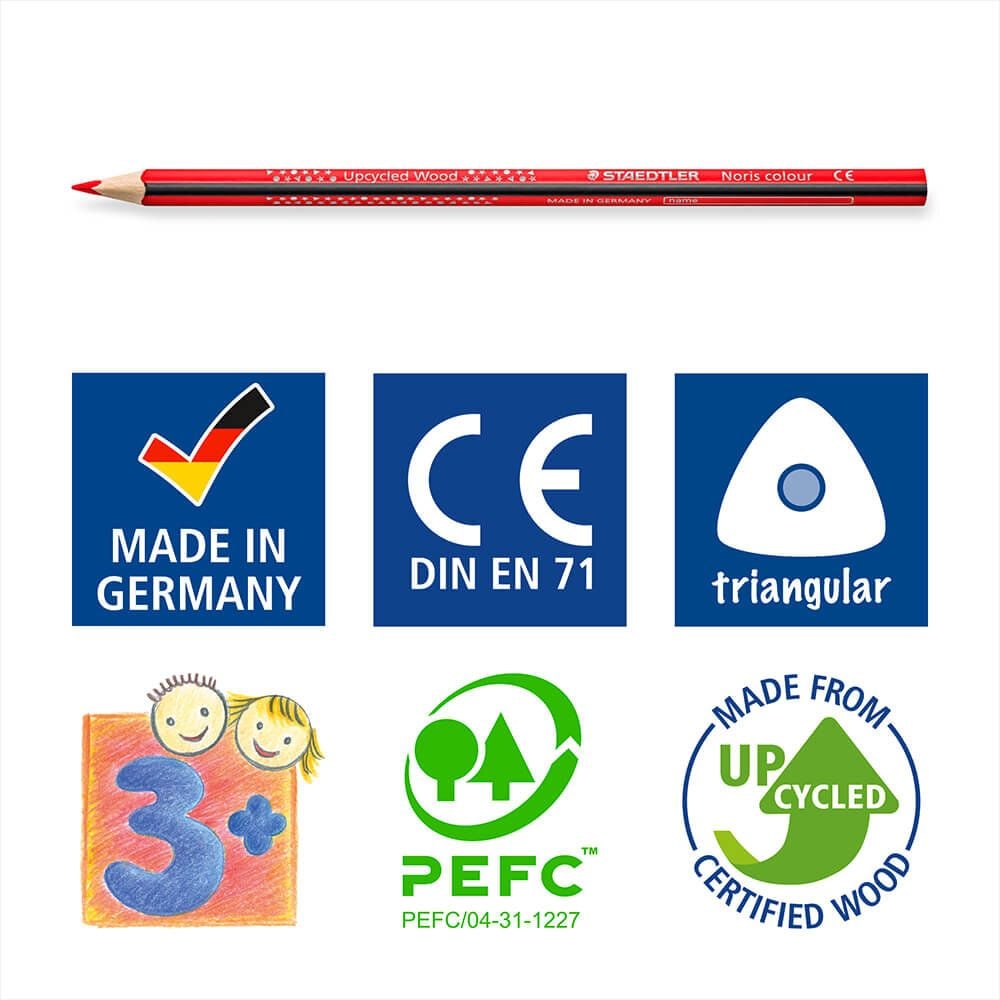 Buntstifte Staedtler Noris colour 187 C12, Kartonetui mit 12 Farben
