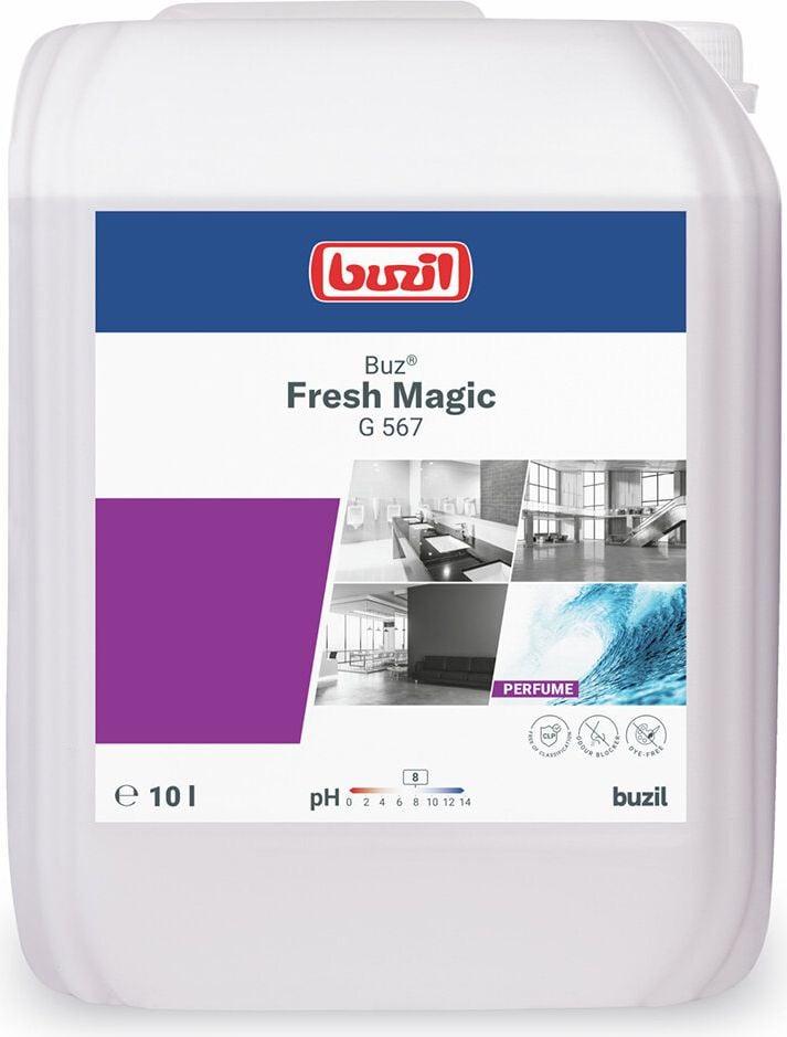 Geruchsblocker Buzil Buz Fresh Magic G 567, Flüssigkeit, Kanister 10 Liter