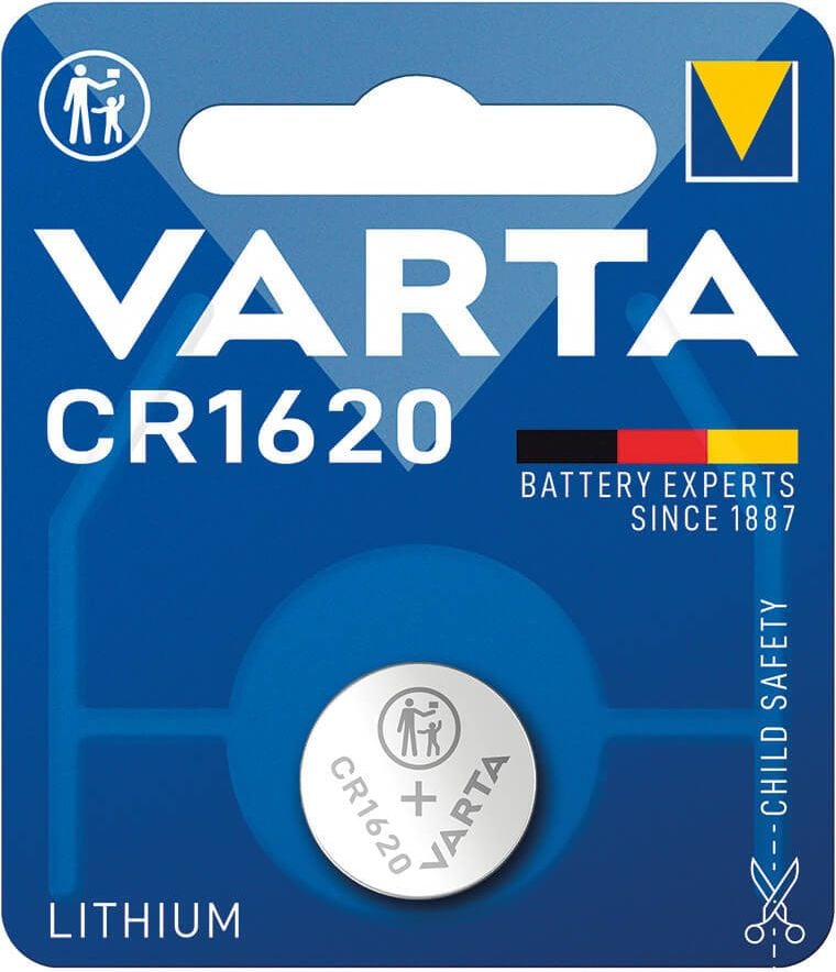 Knopfzellen Varta Lithium Coin CR1620 Typ 6620, 3 Volt, 70mAh