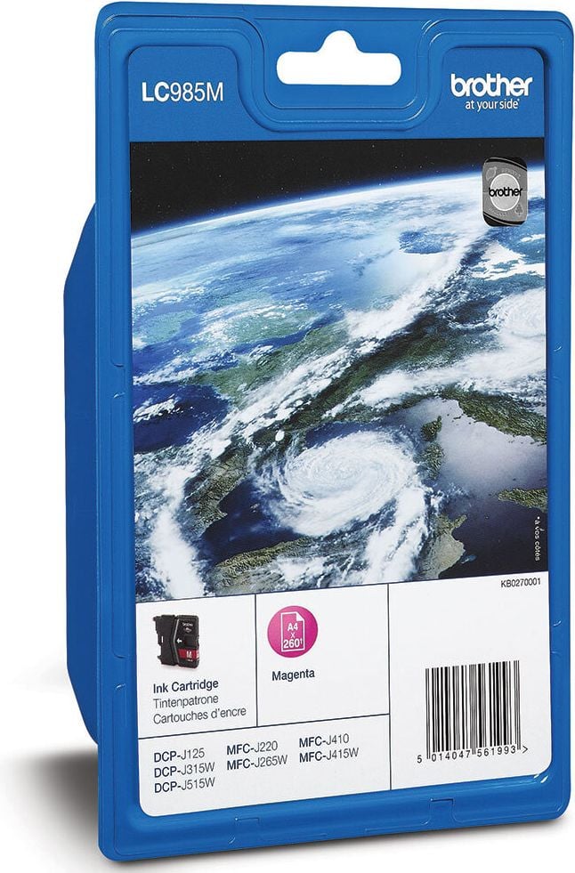 Brother Tintenpatrone LC-985M, magenta, 260 Seiten