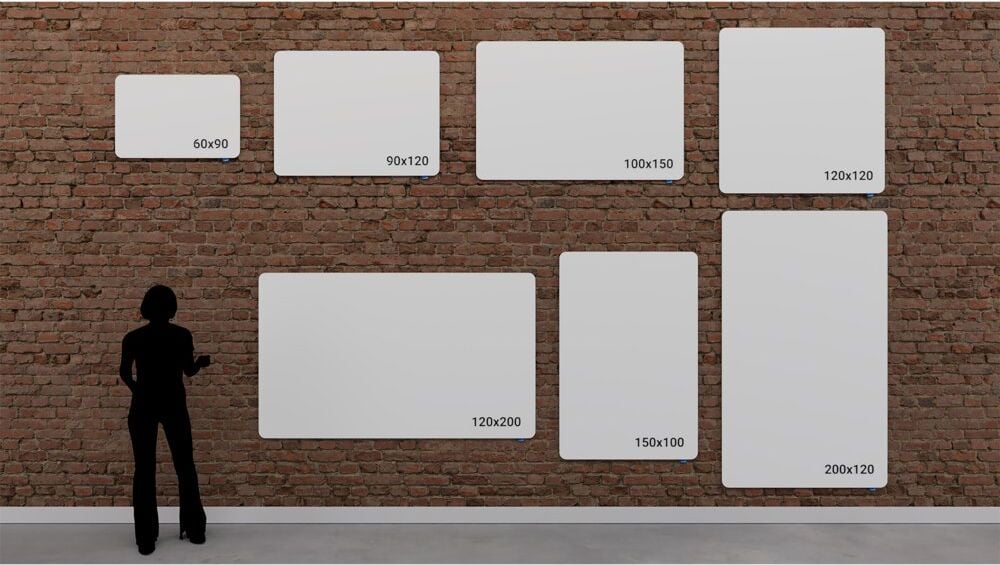 Whiteboard Legamaster ESSENCE 7-107094, 200x120cm, emailliert, trocken abwischbar, rahmenlos, abgerundete Ecken, Wandaufhängung, inkl. Zubehör, FSC, EU Ecolabel