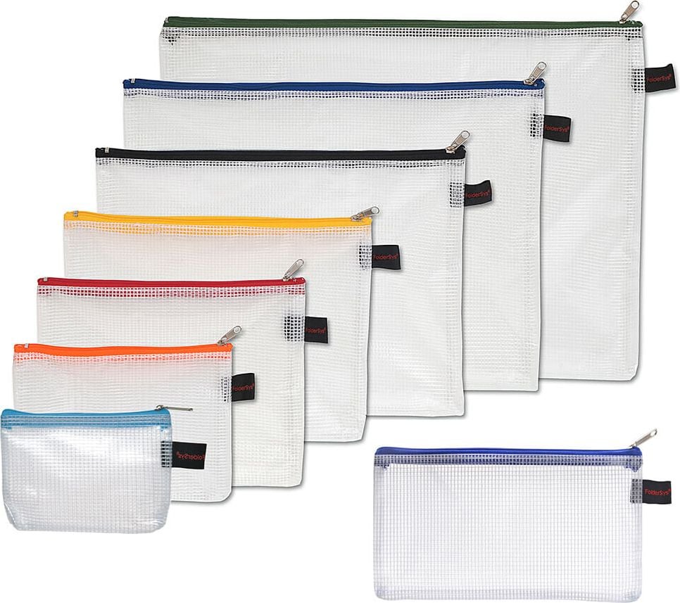 Kleinkrambeutel Foldersys A7 40477-46, Reißverschluss, PVC, transparent, Pack 10
Stück