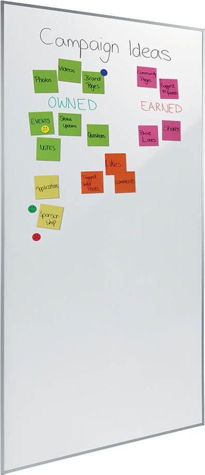 Whiteboard Sigel Meet up Bundle Wall rail MUB05, 90x180cm, lackiert, trocken abwischbar,
freistehend/Wandanlehnung