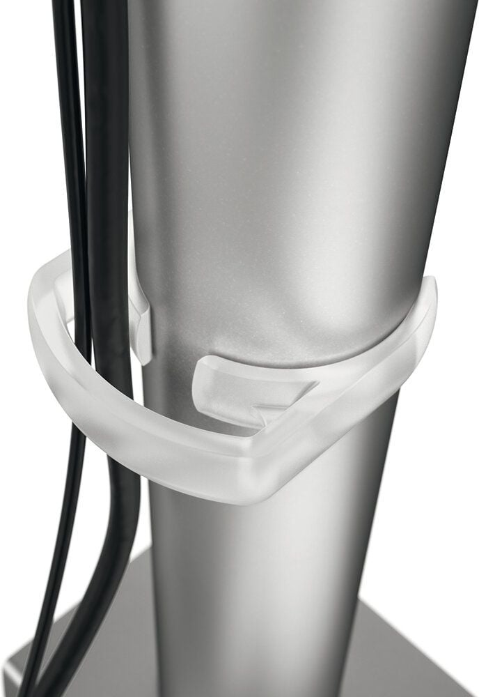 Monitorhalter Durable 508523, für 2 Monitore 21-27 Zoll bis je 8 kg,
höhenverstellbar, Querstrebe, Tischklemme,
silber metallic