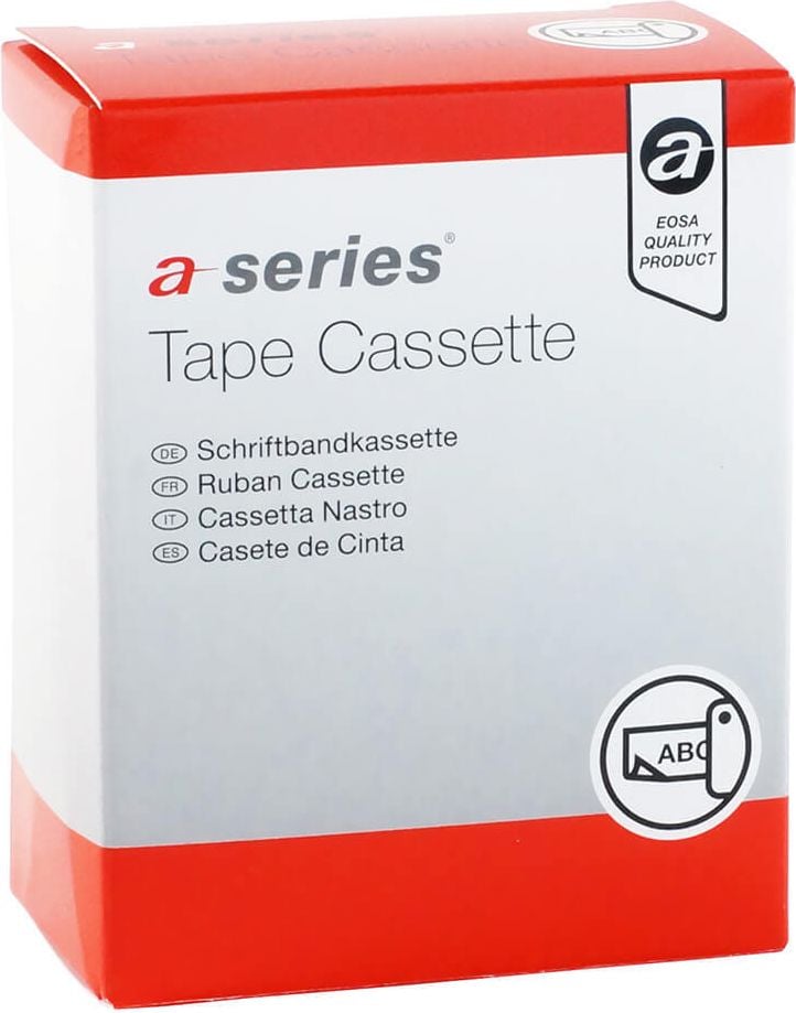 Schriftbänder a-series AS1406 für Brother TZe-251, schwarz auf weiß, 24mm/8m