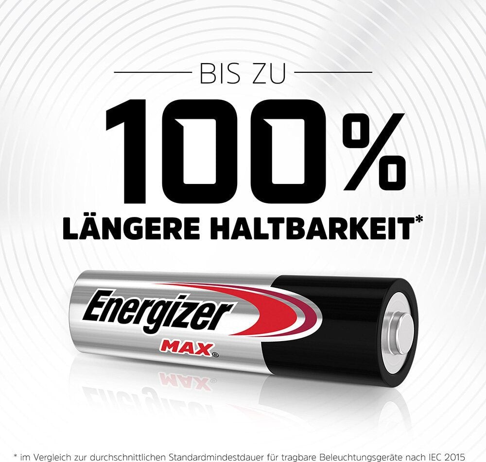 Batterien Energizer Max Mignon Bonuspack 15+5 (AA), 1,5 V, bis zu 10 Jahre Leistungserhalt, Bonuspack 20 Stück (5 Stück gratis)