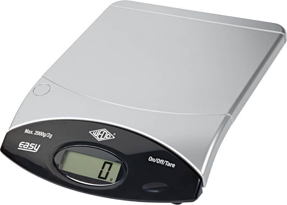 Briefwaage Wedo easy 2000, Tragkraft bis 2000g, schwarz/silber