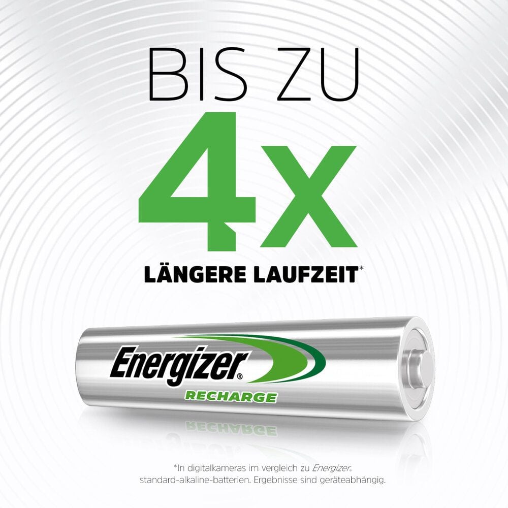 Akkus Energizer NiMH Power Plus Micro (AAA), 1,2 V, 700 mAh, aus 22% recycelten Materialien, Pack 10 Stück