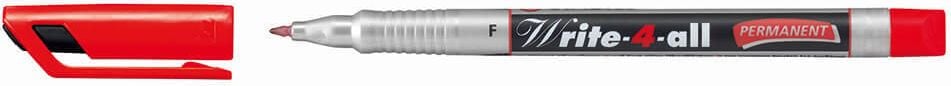 Permanentmarker STABILO Write-4-all Fein 156, ca. 0,7mm (F), Rundspitze, wasserfest, rot