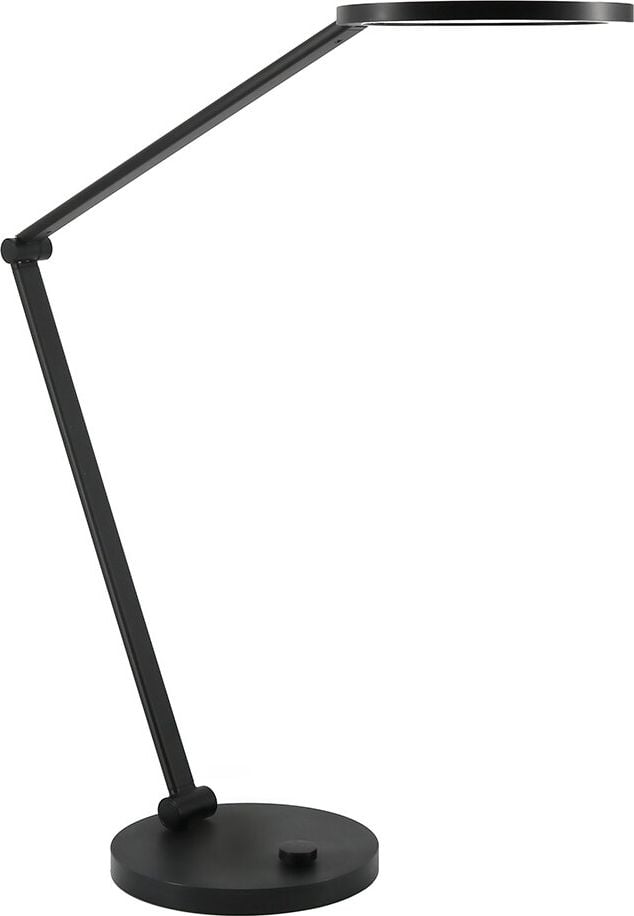 LED-Schreibtischleuchten Unilux OMEGA 400202315/400202316, 12 W, LED (neutralweiß), 166lm/W, dreifache Gelenkverbindung, Standfuß, schwarz