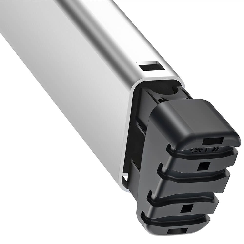 Stehleiter Hailo StandardLine L60 8160-407, Sicherheits-Stufenstehleiter, 4 Stufen,
belastbar bis 150 kg, Multifunktions-
Ablageschalensystem
