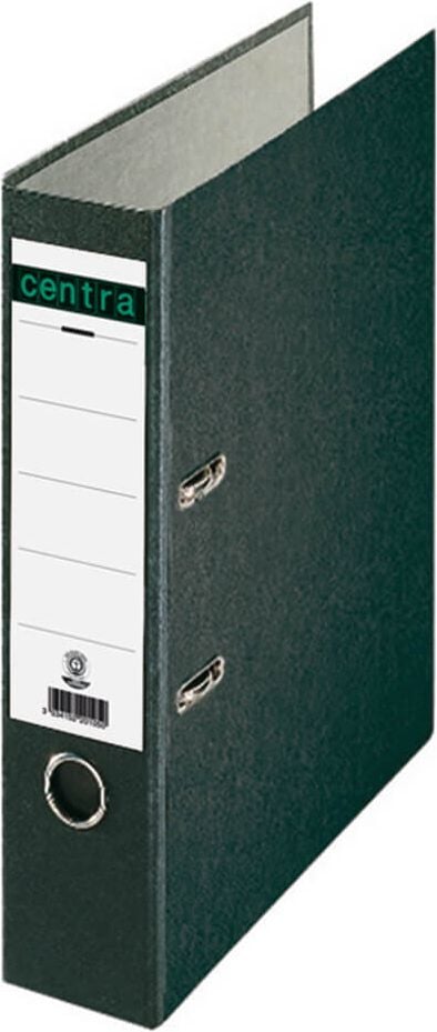 Ordner A4 Centra 220105, 80mm, Wolkenmarmor, A4, 8cm Rücken, Pappeinband, schwarz, schwarz