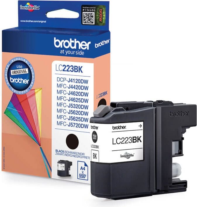 Brother Tintenpatrone LC-223BK, schwarz, 550 Seiten