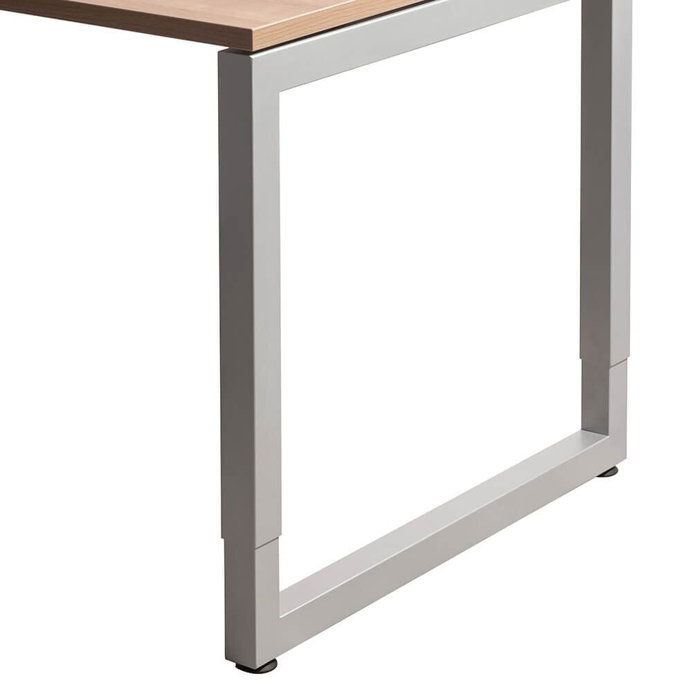 Winkelschreibtisch Hammerbacher RS82, 200x120cm (BxT), 65-85cm Höhe, 90 Grad
Winkel, O-Fußgestell eckig, weiß