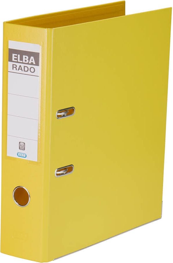 Ordner A4 Elba rado plast 10497, 80mm, PVC, A4, 8cm Rücken, Kunststoff-Folie, blau