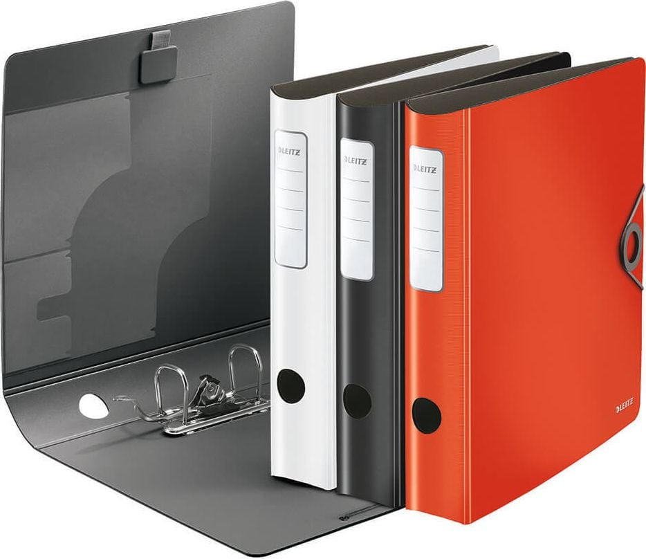 Ordner A4 Leitz Active Solid 1048, 65mm, Polyfoam, A4, 6,5cm Rücken, 180 Grad, Kunststoff, schwarz