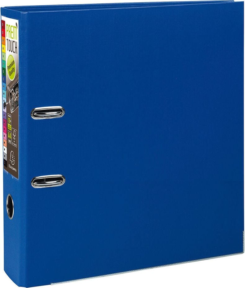 Ordner A4 Exacompta Prem Touch 533E, 80mm, PP, A4 Überbreite, 8cm Rücken, PP-Folie, dunkelblau