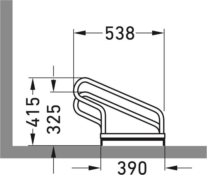 Fahrradständer WSM Bügelparker 2056, verzinkt, selbststehend, 210cm lang, für 6
Fahrräder, bis zu 55mm Reifenbreite,
Reihenverbindung möglich