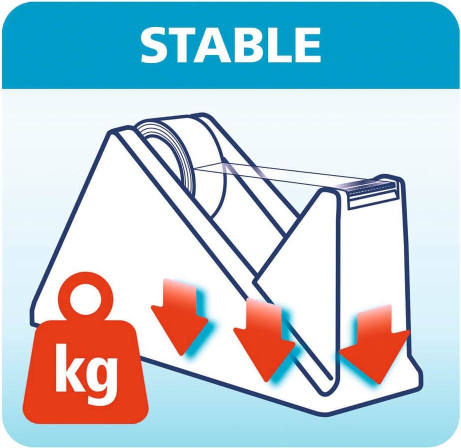 Klebefilmabroller Tesa Easy Cut ecoLogo 59327-00000-00, Tischabroller, bis 19mm/33m, mit Rolle
15mm/10m Rolle, schwarz