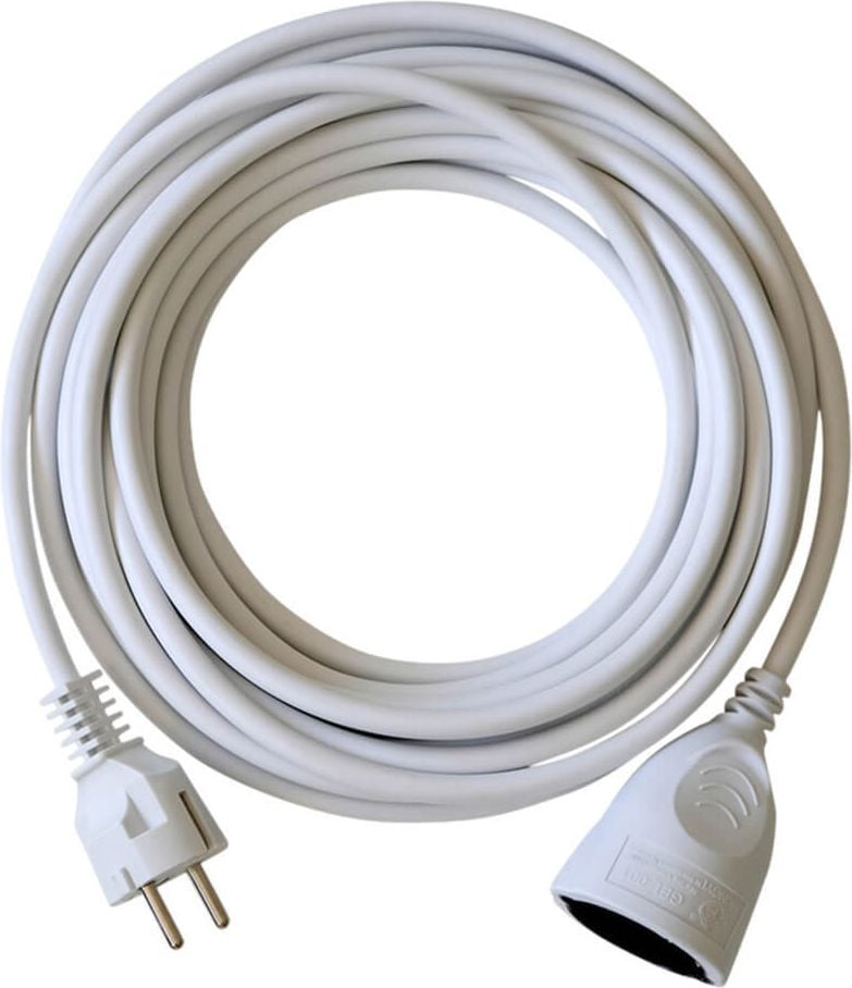 Verlängerungskabel Brennenstuhl 10m 1162210, mit Stecker+Kupplung, weiß