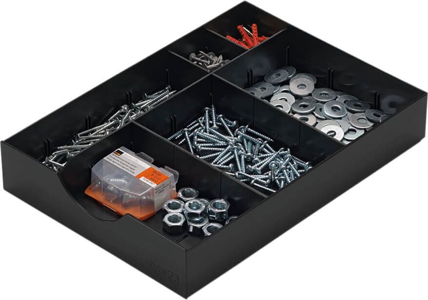 Sortiersystem styrodoc System-Schubladen 268405, für styrodoc Duo Set oder Trio Set, inkl. 1
Längs- und 2 Querstege, schwarz