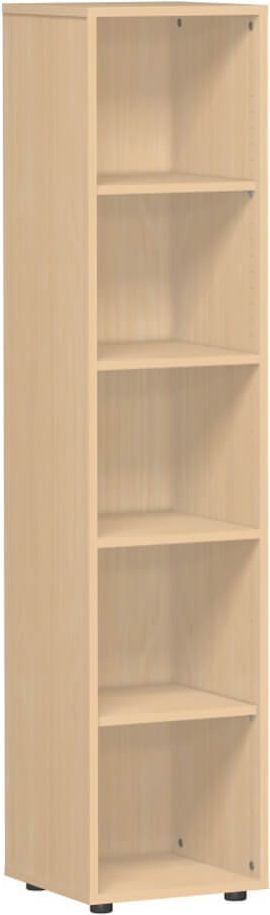 Aktenregal Geramöbel Flex S-345001, 40x180,8x40cm (BxHxT), 4 Fachböden, 5
Ordnerhöhen, buche