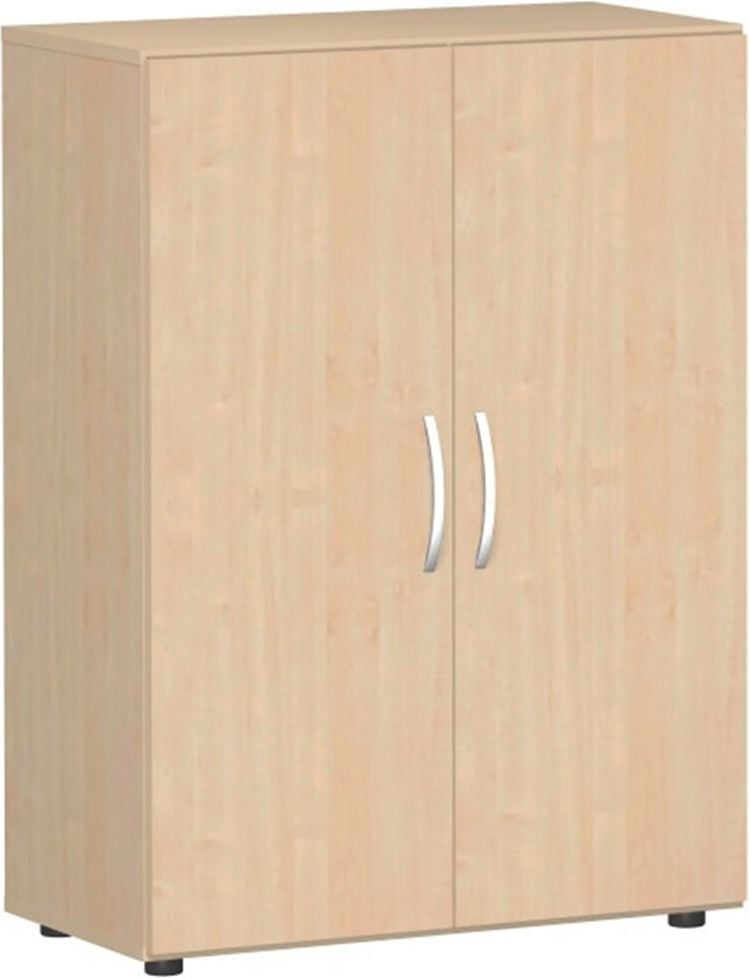 Aktenschrank Geramöbel Mailand S-383102, 80x110,4x42cm (BxHxT),
2 Flügeltüren, Bogengriff, ahorn