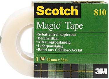 Klebefilm Scotch Magic 810 M8101910, 19mm x 10m, matt, unsichtbar, beschriftbar