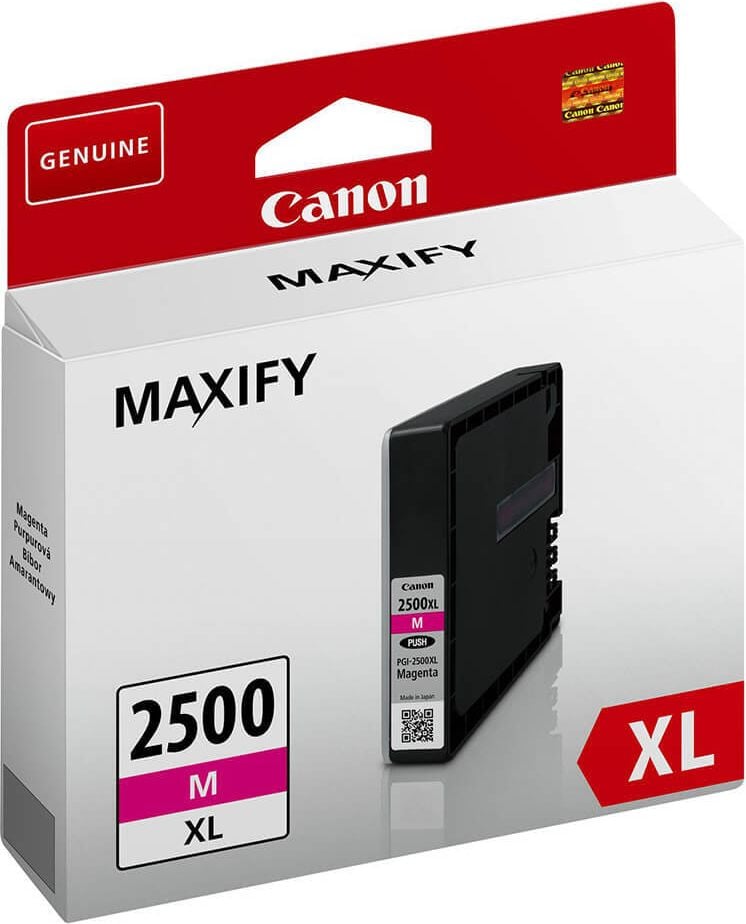 Canon Tintenpatrone PGI-2500XLM, magenta, (9266B001), 19,3ml, 1.295 Seiten