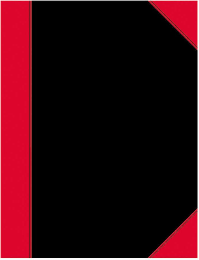 Notizbuch Chinakladden A4 100302814/100302815, 96 Blatt, Hardcover, schwarz/rot, kariert