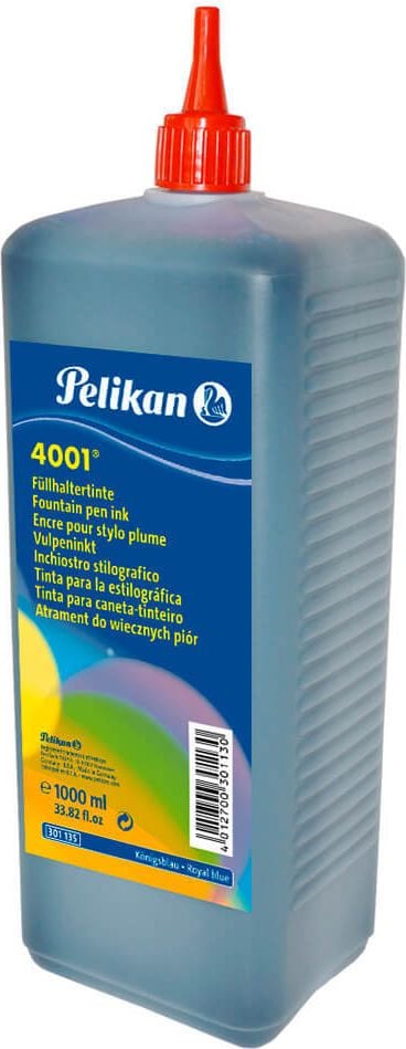 Tinte Pelikan 4001, Kunststoffflasche 1 Liter, blau