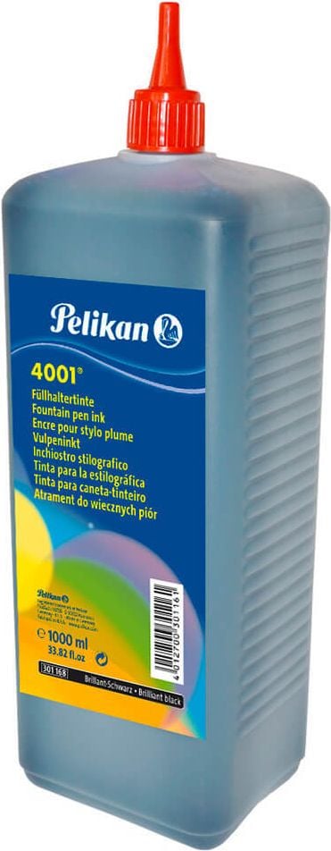 Tinte Pelikan 4001, Kunststoffflasche 1 Liter, schwarz