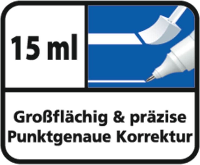 Korrekturstifte Tipp-Ex Shake n Choose 9017312, 15ml, Metallspitze und Schwämmchen