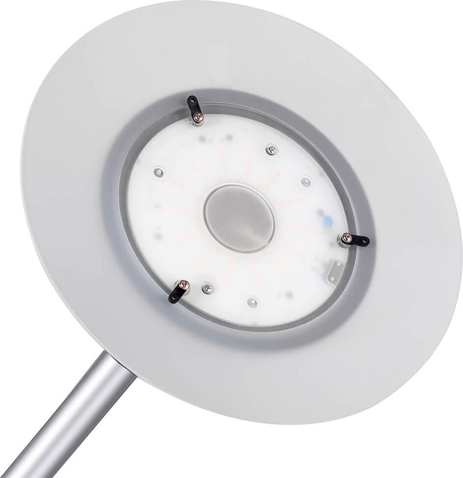 LED-Stehleuchte Unilux VARIAGLASS 400090473, 30 W LED (warmweiß), 120lm, stufenlos
dimmbar, 180cm hoch, metallgrau