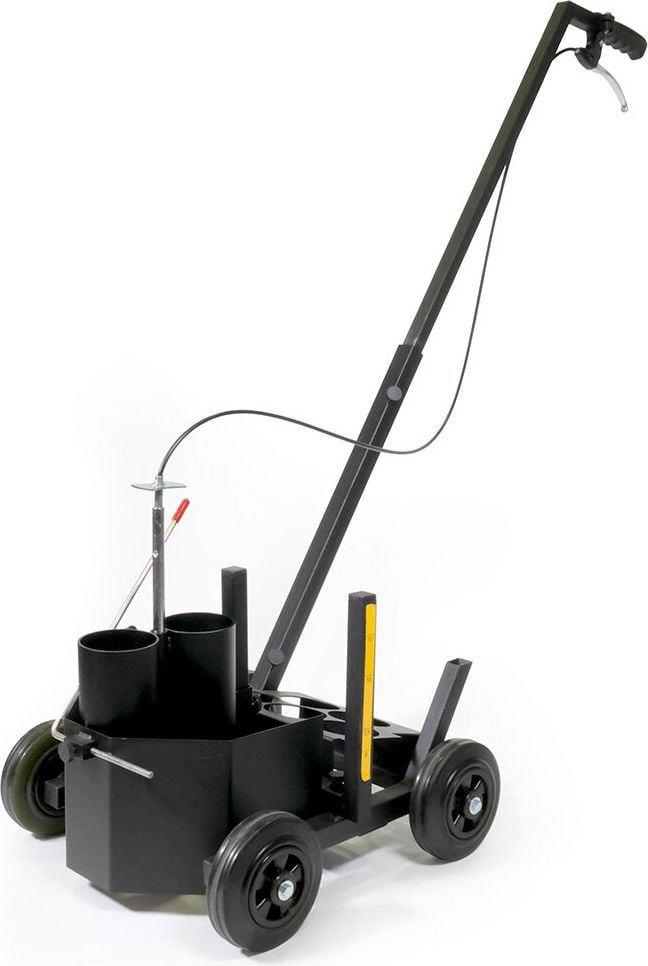 Bodenmarkierungswagen Durable EasyTrack 114101, 40-100mm Sprühbreite, für 750ml Dosen, höhenverstellbare Griffstange, schwarz