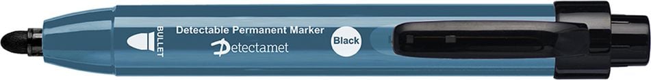 Permanentmarker Detectamet, detektierbar, Clicker, schwarz, schwarz